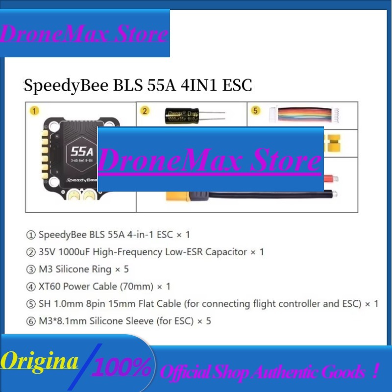 DroMa1ชิ้น/ล็อต ใหม่ Speedybee - Speedybee F405 V4 Bls 55A Stack บทวิจารณ์และราคา